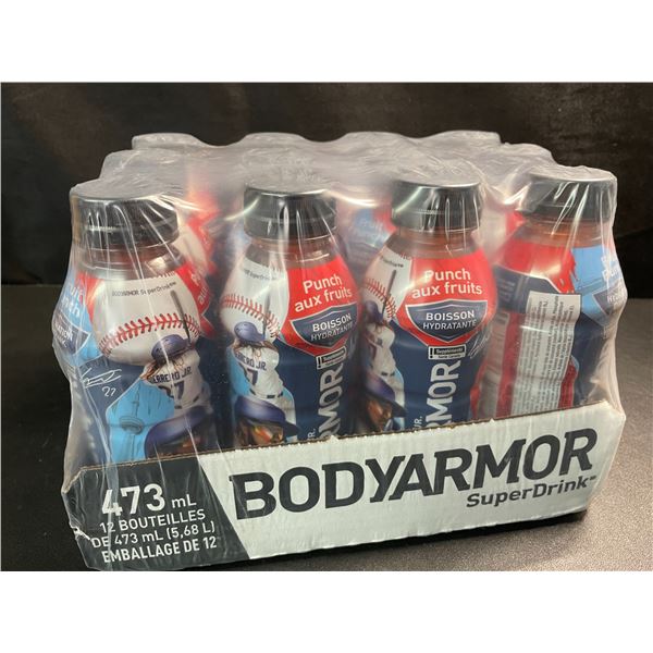 1 Case of BodyArmour SuperDrinks - Fruit Punch Hydration Drinks - 12 x 473ml Bottles (BB:MR 17/25)