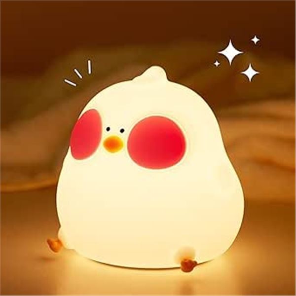 1 Cooku Chick Silicone RGB Color-Changing Night Light - Brand New