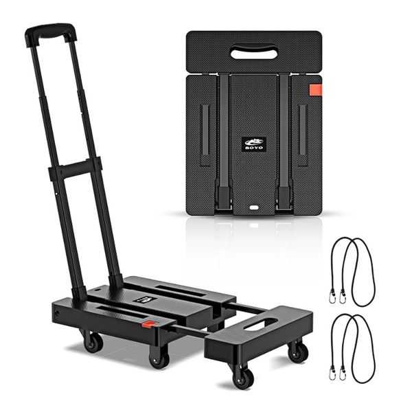 1 Folding Hand Truck - 500lbs Heavy Duty Moving Dolly; Collapsible/Portable - New in Box