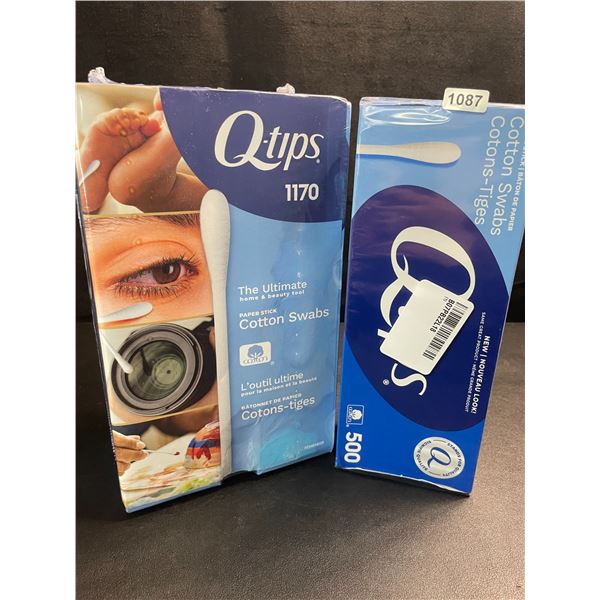 3 Assorted Boxes of Q-Tips Cotton Swabs - 1170PCS + 500PCS - New Sealed