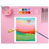 Image 1 : 1 Silicone Painting Mat - Large 20" x 16" Size - Silicone Art Mat w/ 1 Water Cup - Brand New