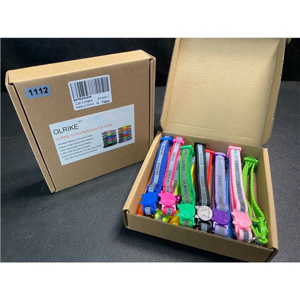 2 Boxes of Olrike Reflective Cat Collars - 12PCS Per Box/Assorted Colours - Brand New