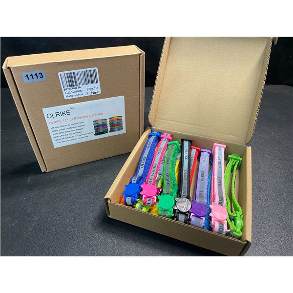 2 Boxes of Olrike Reflective Cat Collars - 12PCS Per Box/Assorted Colours - Brand New
