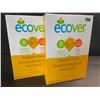 Image 1 : 2 Boxes of Ecover Natural Plant-Based Dishwasher Powder - Citrus - 1.36kg - New Sealed