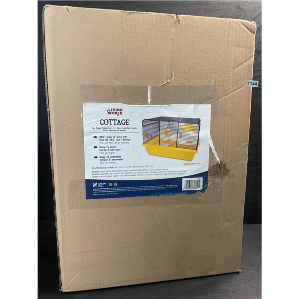 1 LivingWorld Cottage for Dwarf Hamsters - 16.7" x 12.2" x 11" Size - New in Box