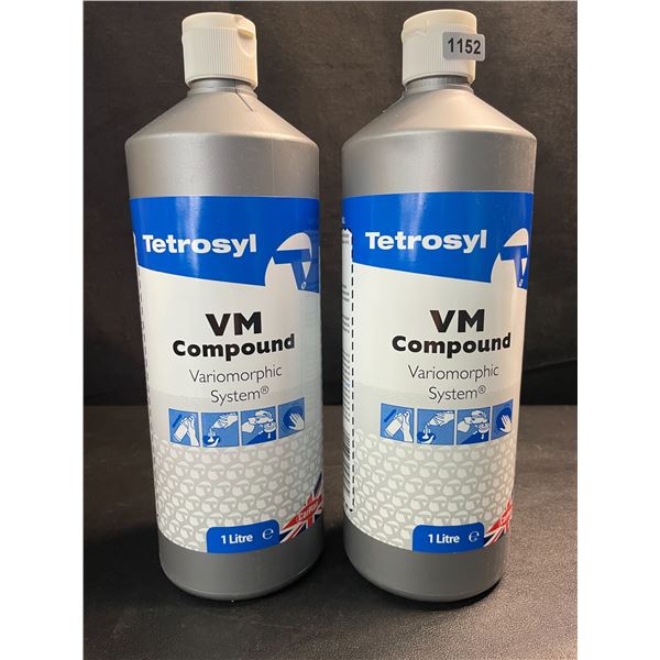 2 Bottles of Tetrosyl VM Compound; Automotive Cutting Compound Variomorphic System - 1L Each - New