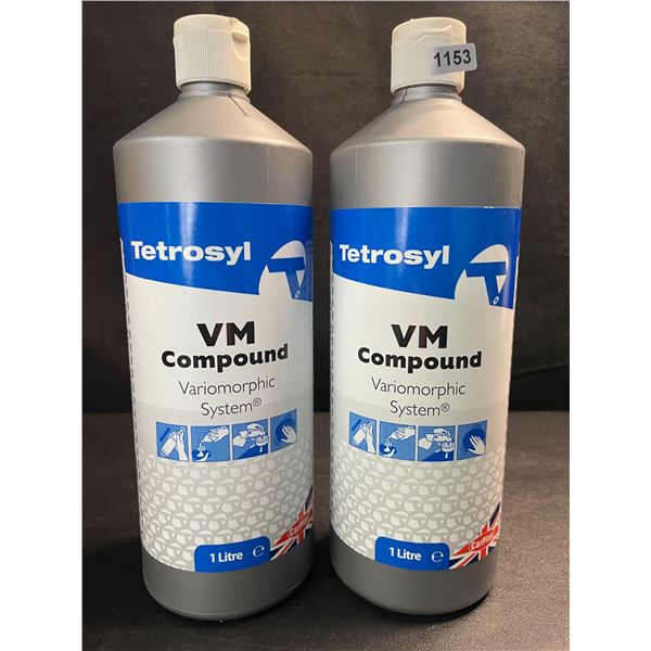 2 Bottles of Tetrosyl VM Compound; Automotive Cutting Compound Variomorphic System - 1L Each - New