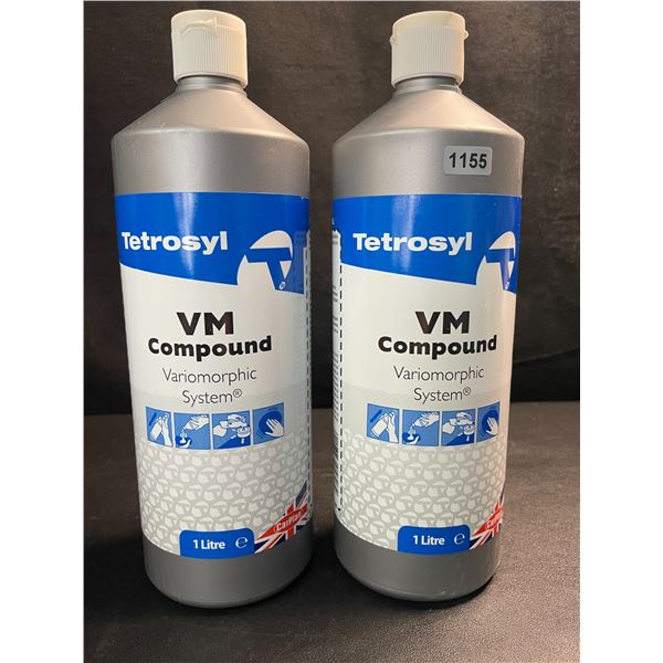 2 Bottles of Tetrosyl VM Compound; Automotive Cutting Compound Variomorphic System - 1L Each - New