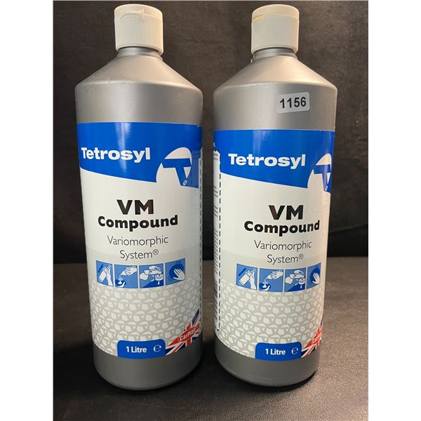 2 Bottles of Tetrosyl VM Compound; Automotive Cutting Compound Variomorphic System - 1L Each - New