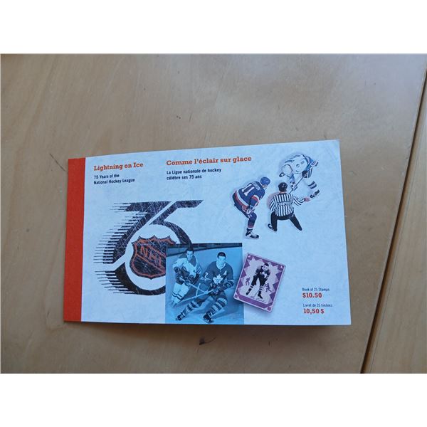1992 - 75th Anniversary of the NHL Booklet (25 x 42Â¢)