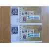 Image 1 : (2) x 1992 5 1/2" x 9 1/2" 1st Day Covers