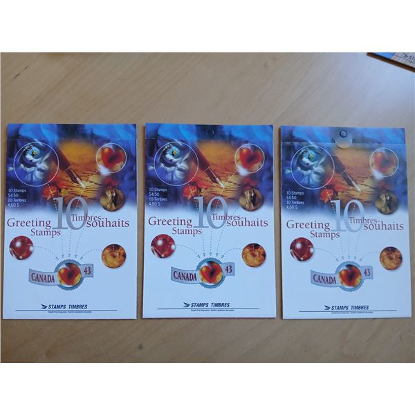 1994 - Greetings Booklets (10 x 43Â¢ in each)