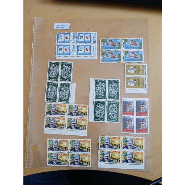 1969 Various Unused