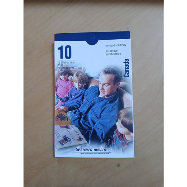 1996 - Semi Postal Booklet Literacy (10 x 45+5Â¢)