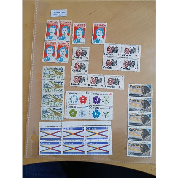 1970 Various Unused