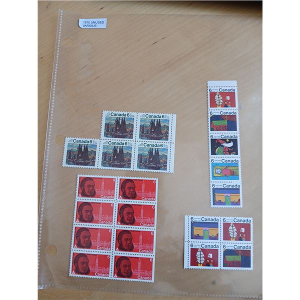 1970 Various Unused