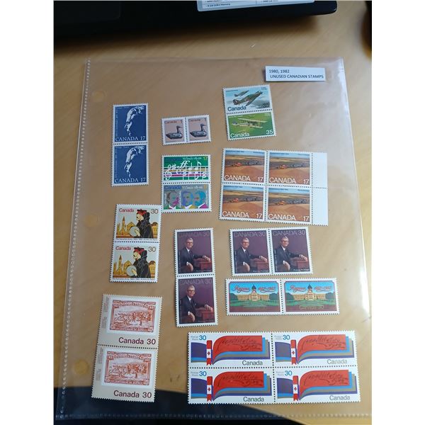 1980 & 1982 Various Unused