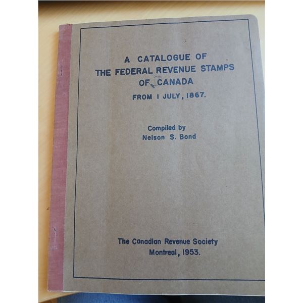 1953 Catalogue of Federal Revenue Stamps