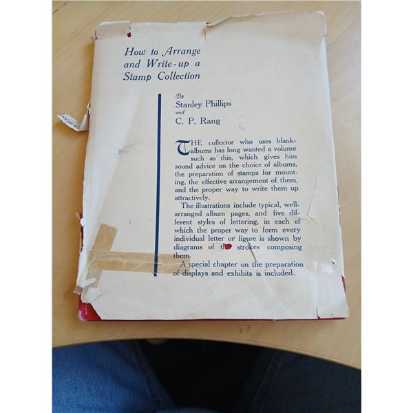 Stamp Book Published 1933/1934 Dust Cover is Poor, Book Still in Decent Shape