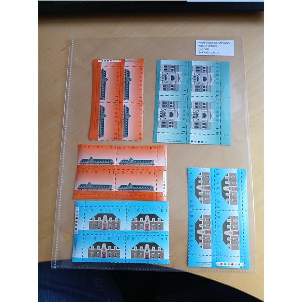 High Value Definitives Unused $44.00 Face Value