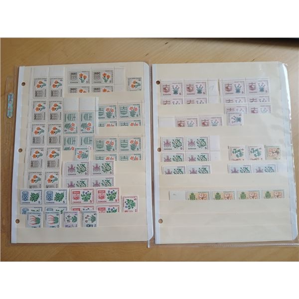 1964 - 1966 Provincial Flowers Unused 73 x 5Â¢
