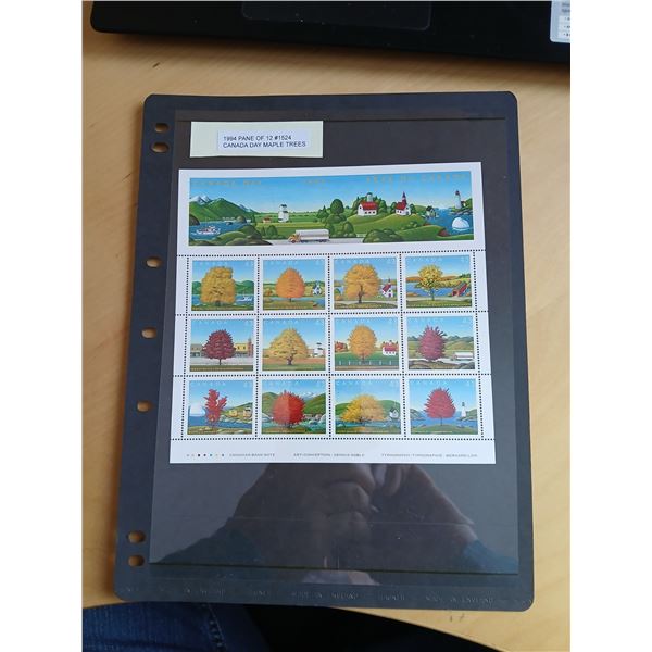 1994 Canada Day Pane of 12