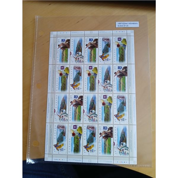 1997 Scenic Highways Block of 20