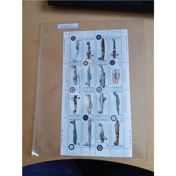 1999 Canadian Air Force Pane of 16