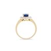 Image 4 : 14KT Yellow Gold 1.50ct Blue Sapphire and Diamond Ring