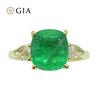 Image 1 : Lovely GIA Certified Natural 3.57 Ct Emerald Ring