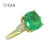 Image 2 : Lovely GIA Certified Natural 3.57 Ct Emerald Ring