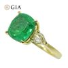Image 3 : Lovely GIA Certified Natural 3.57 Ct Emerald Ring