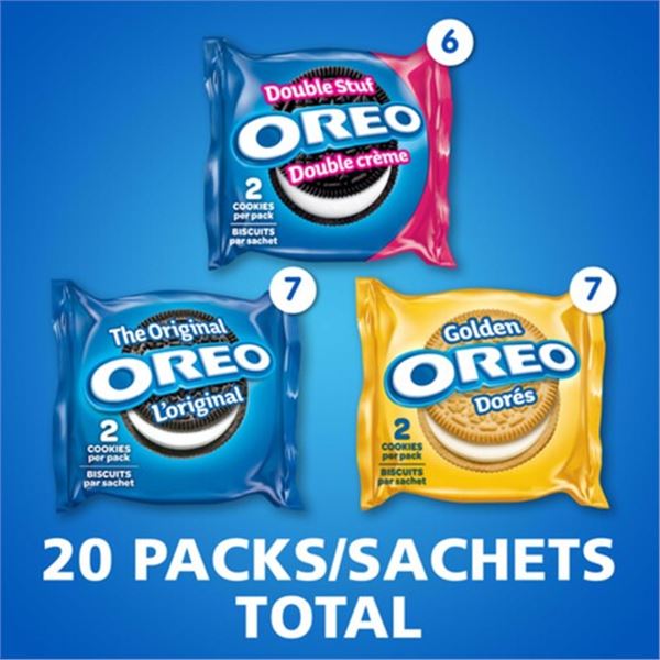 NEW 482G 20 PACK OREO VARIETY