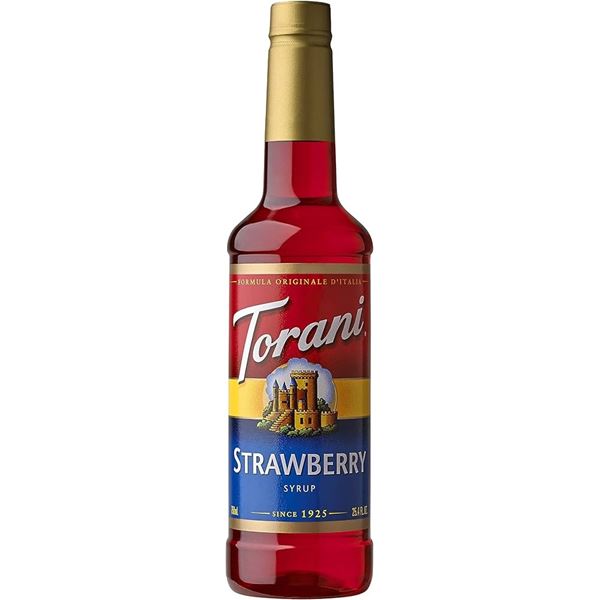 NEW 750ML TORANI STRAWBERRY SYRUP