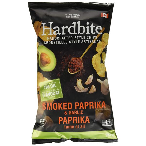 NEW 2 X 128G HARDBITE SMOKED PAPRIKA & GARLIC