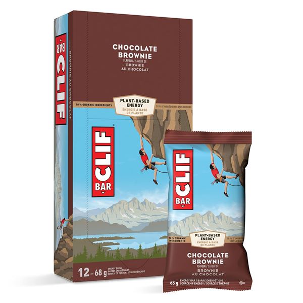 NEW 12 X 68G CLIF BARS CHOCOLATE BROWNIE
