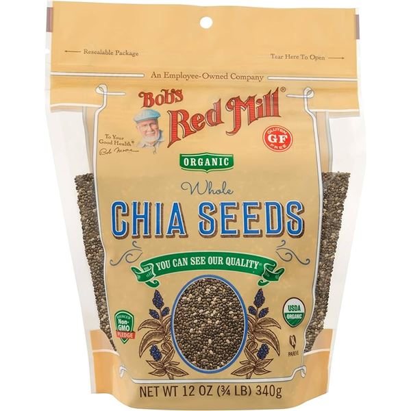 NEW 340G BOBS RED MILL CHIA SEEDS