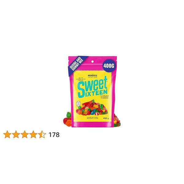 NEW 400G MONDOUX SWEET SIXTEEN JUJUBE AND GUMMY