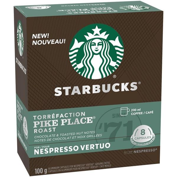 NEW REPACKED 100G STARBUCKS PIKE PLACE NESPRESSO