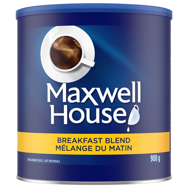 NEW 900G MAXWELL HOUSE BREAKFAST BLEND