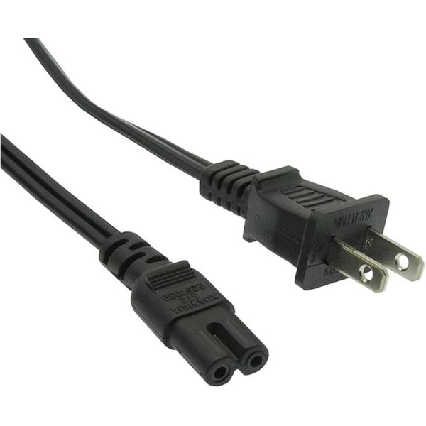 NEW 5 PACK 3' 2-PRONG FIGURE 8 POWER CORD