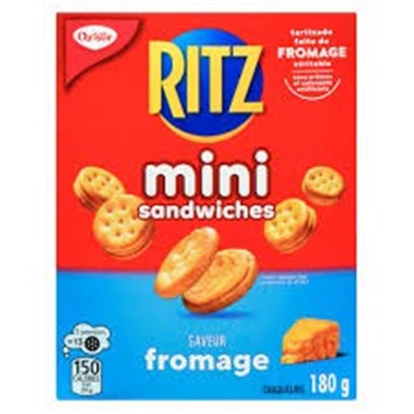NEW 3 X 180G RITZ CHEESE SANDWICHES