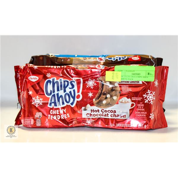 NEW 3 X 251-281G CHIPS AHOY VARIETY PACK