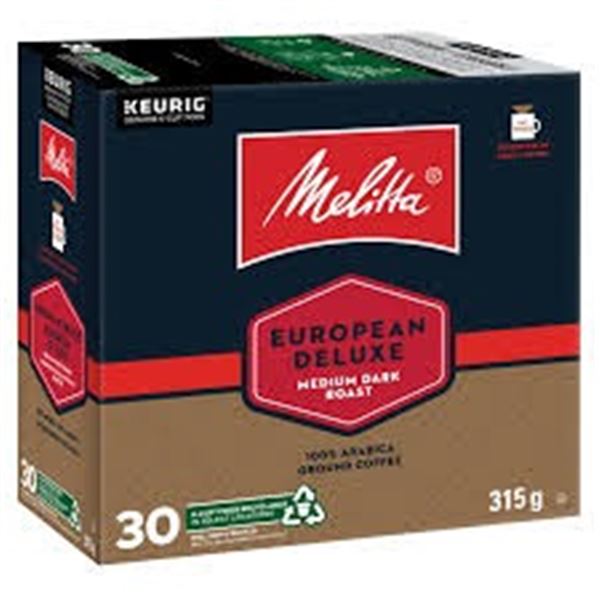 NEW 315G MELITTA EUROPEAN DELUXE MEDIUM DARK ROAST