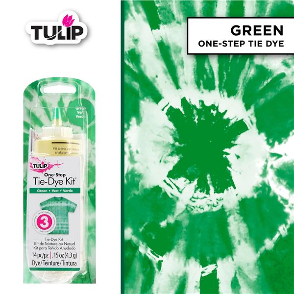 NEW 2 X 14 PIECE TULIP ONE-STEP TIE-DYE KIT GREEN
