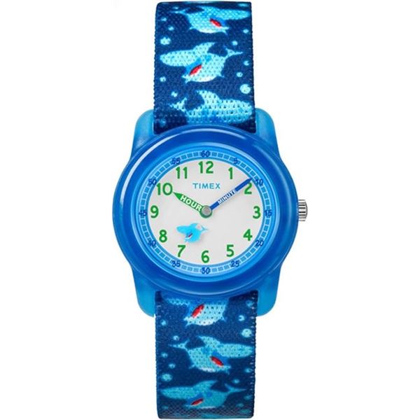 NEW TIMEX TIME MACHINE 29MM BLUE SHARK KIDS WATCH