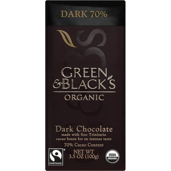 NEW 90G GREEN & BLACKS ORGANIC CACAO DARK CHOCOLAT