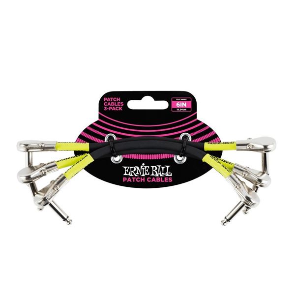 NEW ERNIE BALL PATCH CABLES 3-PACK