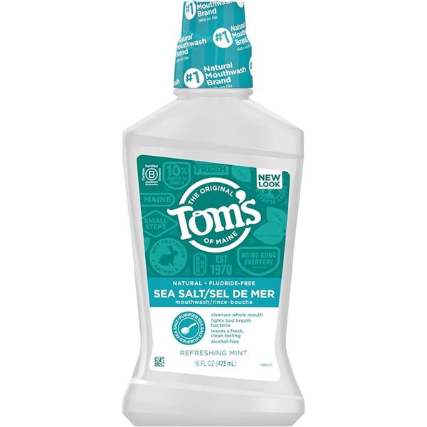 NEW 473ML THE ORIGINAL TOMS OF MAINE MOUTHWASH