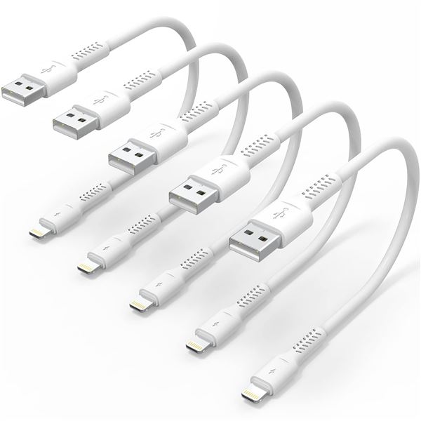 NEW 5 PACK OF USB CABLE APPLE LIGHTNING
